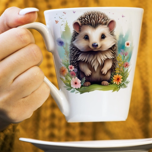 WIOSENNY WIELKANOCNY KUBEK LATTE 330ml PREZENT WIOSNA JEŻ