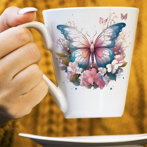 WIOSENNY WIELKANOCNY KUBEK LATTE 330ml PREZENT WIOSNA WAŻKA