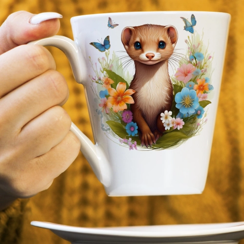 WIOSENNY WIELKANOCNY KUBEK LATTE 330ml PREZENT WIOSNA ŁASICA