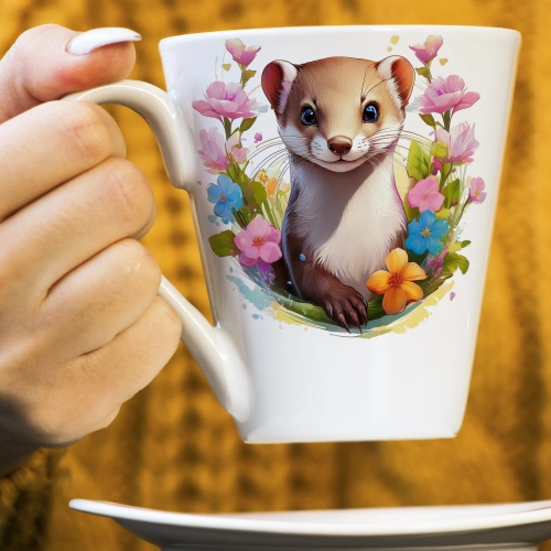 WIOSENNY WIELKANOCNY KUBEK LATTE 330ml PREZENT WIOSNA ŁASICA