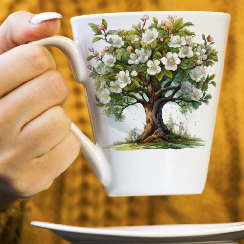 WIOSENNY WIELKANOCNY KUBEK LATTE 330ml PREZENT WIOSNA ŁASICA