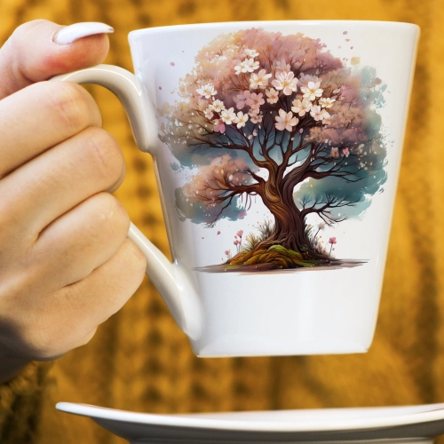 WIOSENNY WIELKANOCNY KUBEK LATTE 330ml PREZENT WIOSNA ŁASICA