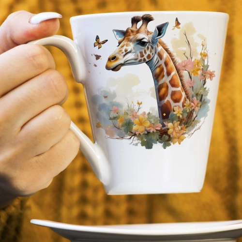 WIOSENNY WIELKANOCNY KUBEK LATTE 330ml PREZENT WIOSNA ŚWINKA