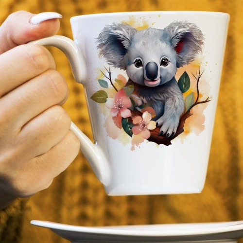 WIOSENNY WIELKANOCNY KUBEK LATTE 330ml PREZENT WIOSNA PANDA