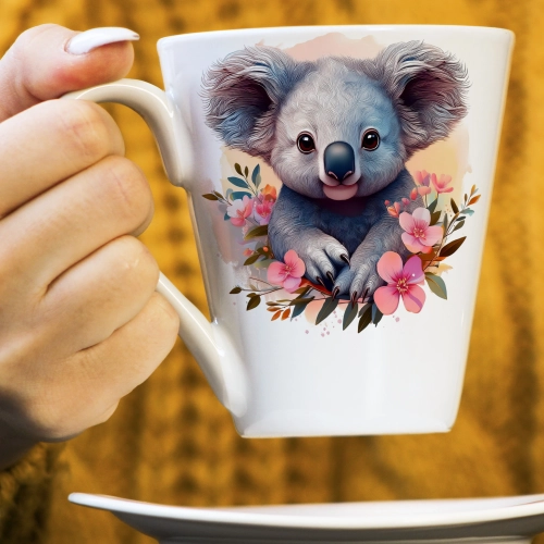 WIOSENNY WIELKANOCNY KUBEK LATTE 330ml PREZENT WIOSNA PANDA