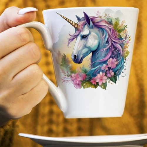 WIOSENNY WIELKANOCNY KUBEK LATTE 330ml PREZENT WIOSNA KOŃ