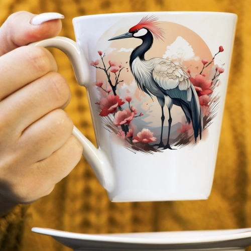 WIOSENNY WIELKANOCNY KUBEK LATTE 330ml PREZENT WIOSNA PTAK