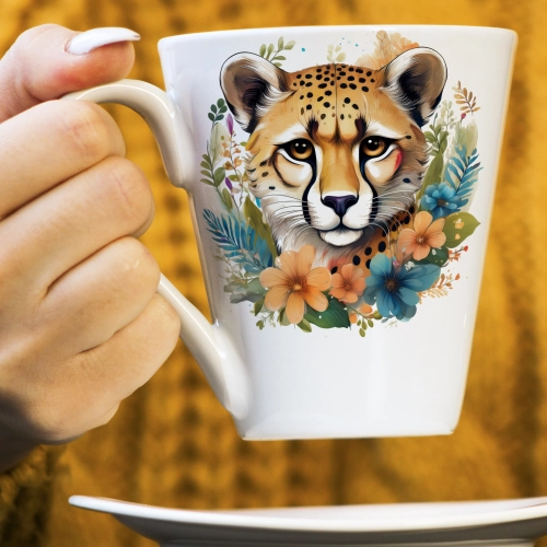 WIOSENNY WIELKANOCNY KUBEK LATTE 330ml PREZENT WIOSNA TYGRYS