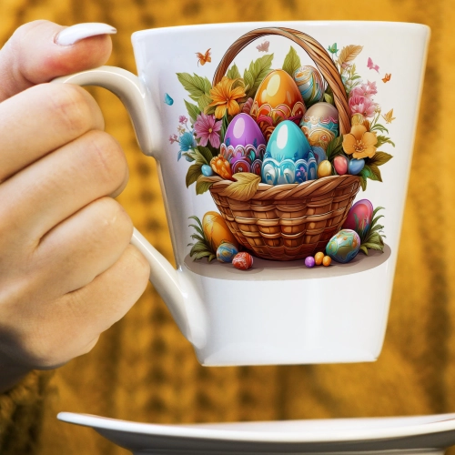 WIOSENNY WIELKANOCNY KUBEK LATTE 330ml PREZENT WIOSNA PISANKI