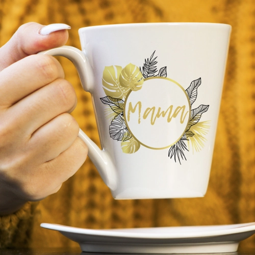 KUBEK LATTE 330ml DLA MAMY Z NADRUKIEM NA PREZENT DZIEŃ MATKI MAMA MAMUSIA