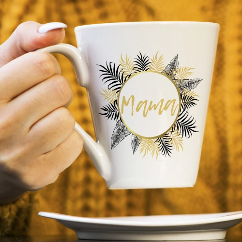 KUBEK LATTE 330ml DLA MAMY Z NADRUKIEM NA PREZENT DZIEŃ MATKI MAMA MAMUSIA