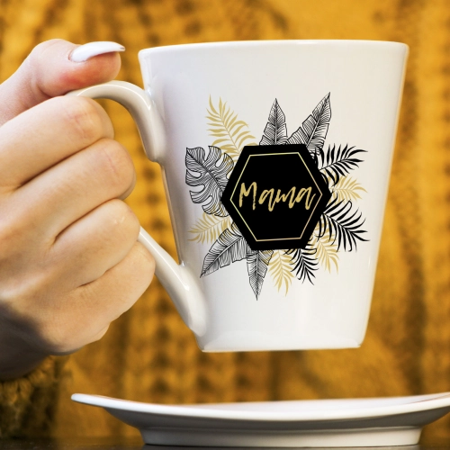 KUBEK LATTE 330ml DLA MAMY Z NADRUKIEM NA PREZENT DZIEŃ MATKI MAMA MAMUSIA