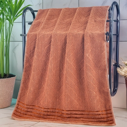 GRUBY RĘCZNIK KĄPIELOWY MAREA 70x140 cm PREMIUM Z BORDIURĄ CHŁONNY BRĄZ