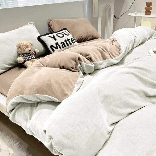 KOMPLET POŚCIELI 200x220 PLUSZOWY MIŚ ZIMOWA POLAROWA CIEPŁA MIKROFIBRA