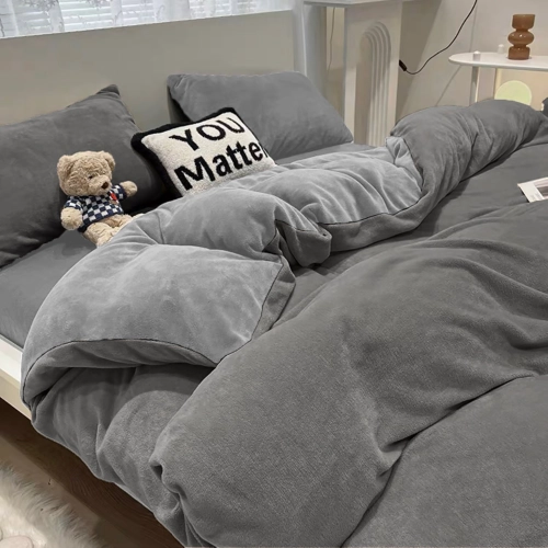 KOMPLET POŚCIELI 200x220 PLUSZ MIŚ ZIMOWA POLAROWA CIEPŁA MIKROFIBRA PASY