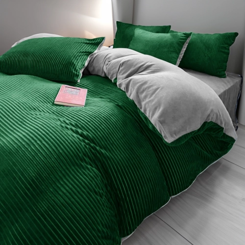 KOMPLET POŚCIELI 200x220 PLUSZ MIŚ ZIMOWA POLAROWA CIEPŁA MIKROFIBRA PASY