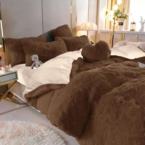 POŚCIEL 200x220 PLUSZ MIŚ ZIMOWA POLAROWA CIEPŁA MIKROFIBRA WŁOCHACZ