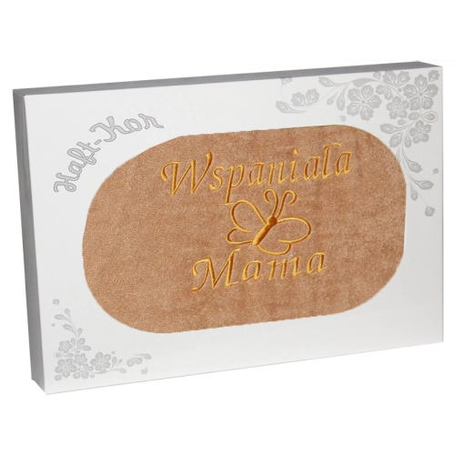 RĘCZNIK Z HAFTEM DZIEŃ MATKI 70x140 NA PREZENT