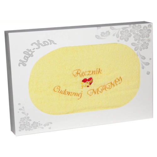 RĘCZNIK Z HAFTEM DZIEŃ MATKI 70x140 NA PREZENT