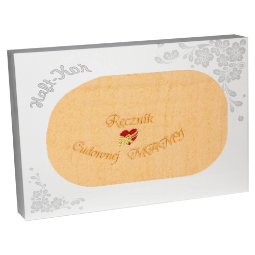 RĘCZNIK Z HAFTEM DZIEŃ MATKI 70x140 NA PREZENT