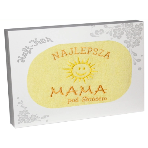 RĘCZNIK Z HAFTEM DZIEŃ MATKI 70x140 NA PREZENT