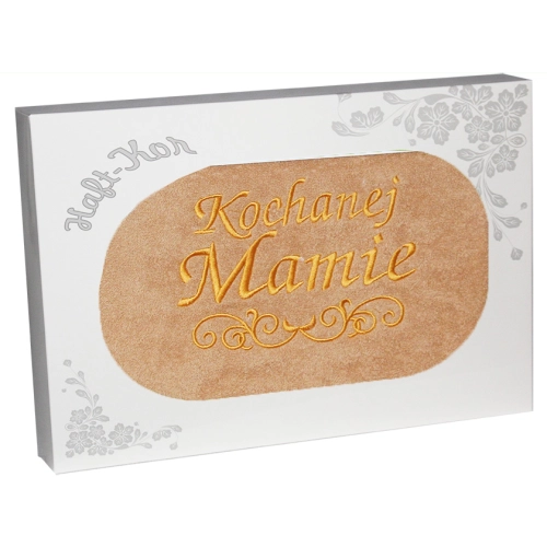 RĘCZNIK Z HAFTEM DZIEŃ MATKI 70x140 NA PREZENT