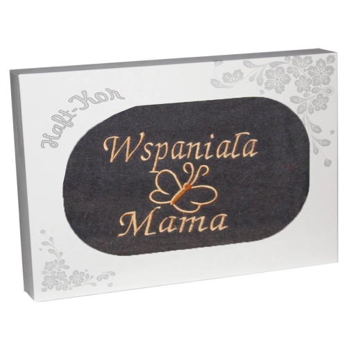 RĘCZNIK Z HAFTEM DZIEŃ MATKI 70x140 NA PREZENT