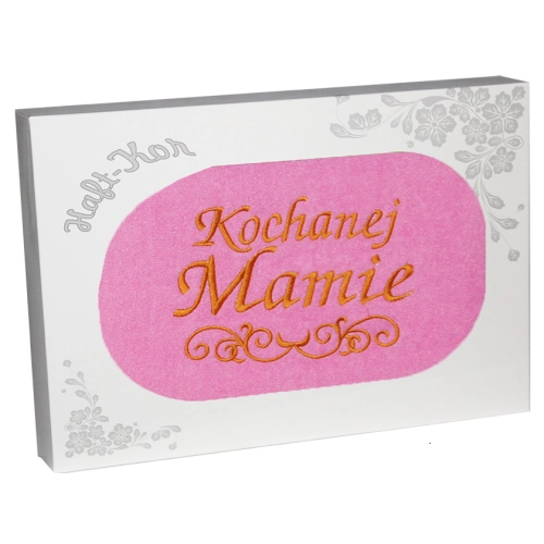 RĘCZNIK Z HAFTEM DZIEŃ MATKI 70x140 NA PREZENT