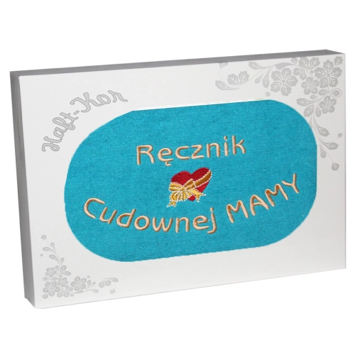 RĘCZNIK Z HAFTEM DZIEŃ MATKI 70x140 NA PREZENT