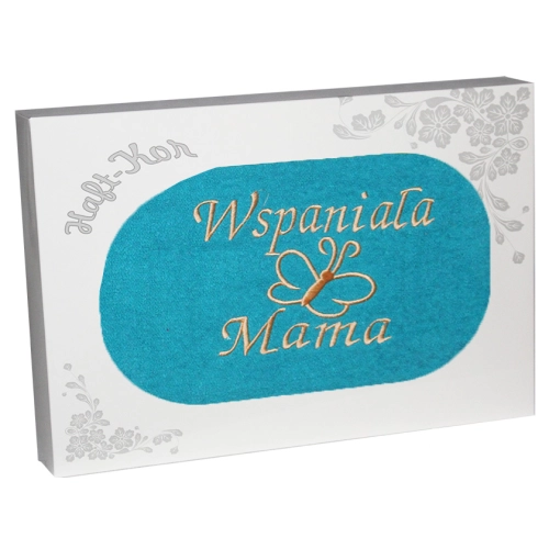 RĘCZNIK Z HAFTEM DZIEŃ MATKI 70x140 NA PREZENT