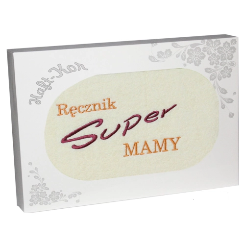 RĘCZNIK Z HAFTEM DZIEŃ MATKI 70x140 NA PREZENT