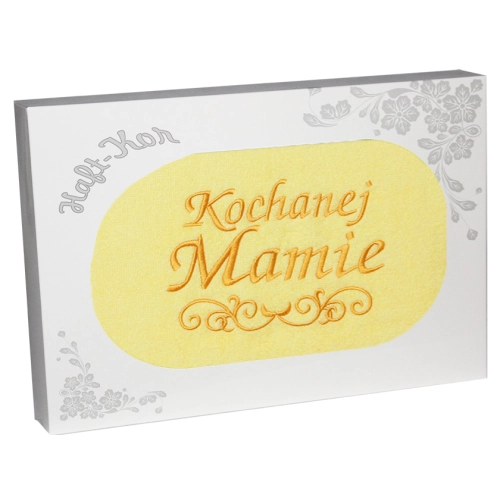 RĘCZNIK Z HAFTEM DZIEŃ MATKI 70x140 NA PREZENT