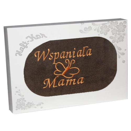 RĘCZNIK Z HAFTEM DZIEŃ MATKI 70x140 NA PREZENT