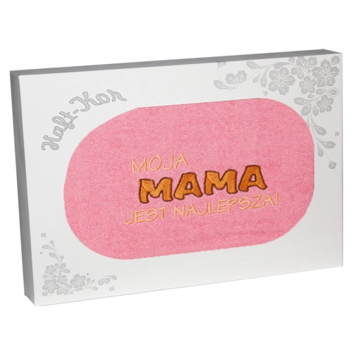 RĘCZNIK Z HAFTEM DZIEŃ MATKI 70x140 NA PREZENT