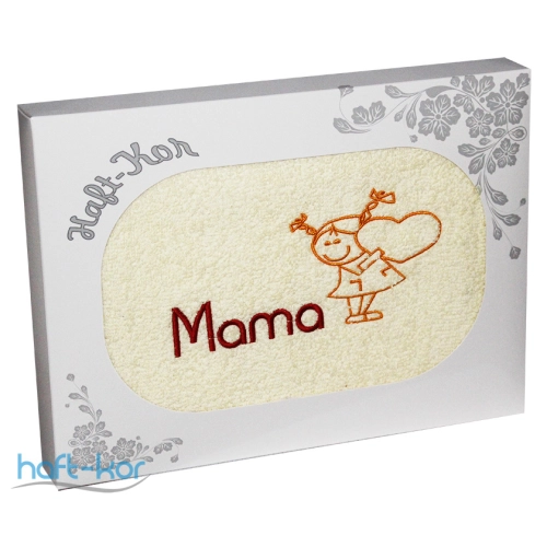 RĘCZNIK Z HAFTEM DZIEŃ MATKI 70x140 NA PREZENT