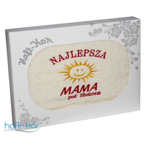 RĘCZNIK Z HAFTEM DZIEŃ MATKI 70x140 NA PREZENT