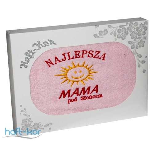 RĘCZNIK Z HAFTEM DZIEŃ MATKI 70x140 NA PREZENT