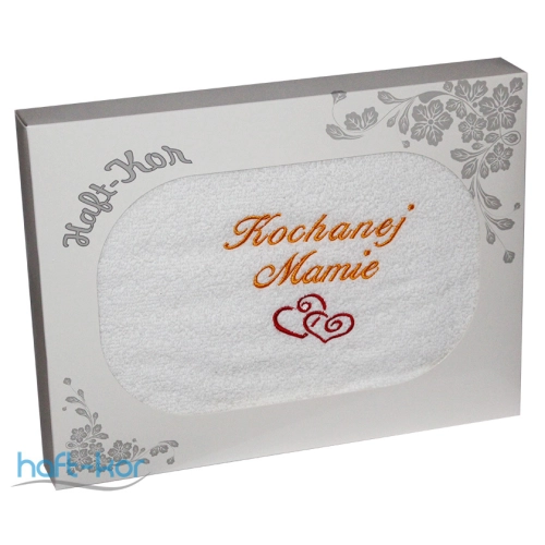 RĘCZNIK Z HAFTEM DZIEŃ MATKI 70x140 NA PREZENT