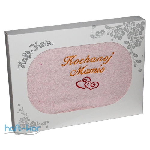 RĘCZNIK Z HAFTEM DZIEŃ MATKI 70x140 NA PREZENT