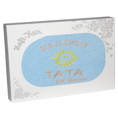 RĘCZNIK Z HAFTEM DLA DZIEŃ OJCA 70x140 NA PREZENT