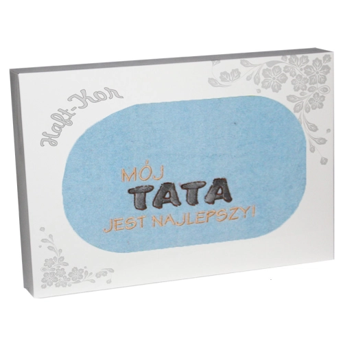 RĘCZNIK Z HAFTEM DLA DZIEŃ OJCA 70x140 NA PREZENT