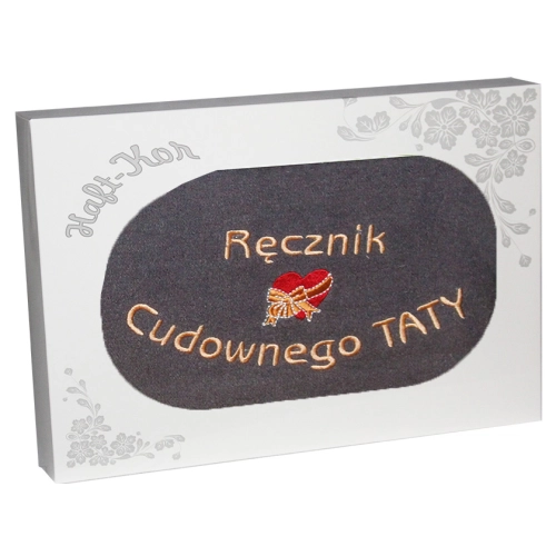 RĘCZNIK Z HAFTEM DLA DZIEŃ OJCA 70x140 NA PREZENT