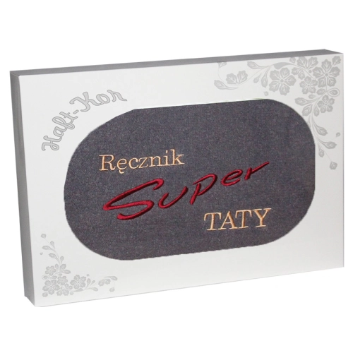 RĘCZNIK Z HAFTEM DLA DZIEŃ OJCA 70x140 NA PREZENT