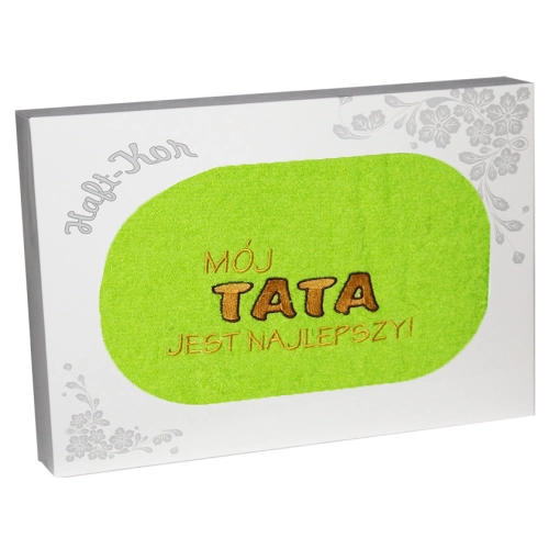 RĘCZNIK Z HAFTEM DLA DZIEŃ OJCA 70x140 NA PREZENT