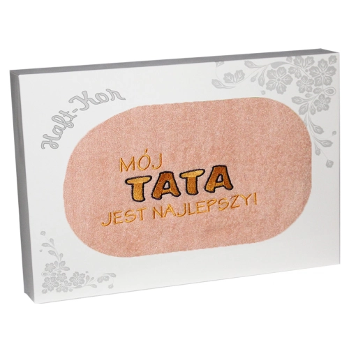 RĘCZNIK Z HAFTEM DLA DZIEŃ OJCA 70x140 NA PREZENT