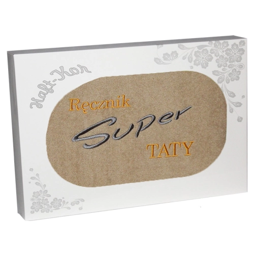 RĘCZNIK Z HAFTEM DLA DZIEŃ OJCA 70x140 NA PREZENT