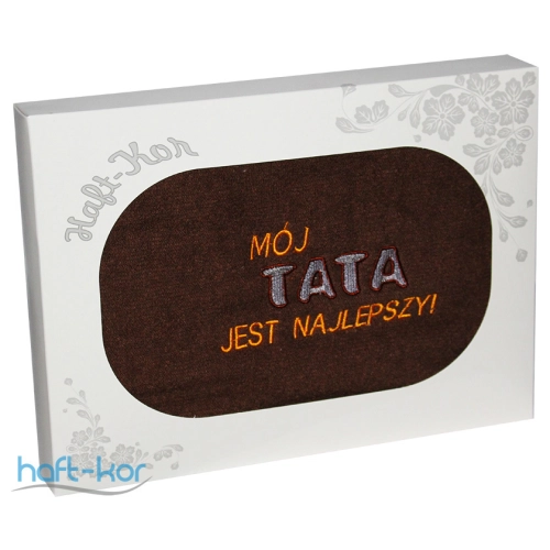 RĘCZNIK Z HAFTEM DLA DZIEŃ OJCA 70x140 NA PREZENT