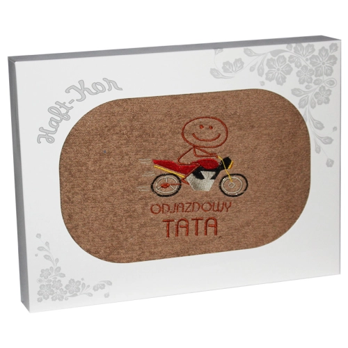 RĘCZNIK Z HAFTEM DLA DZIEŃ OJCA 70x140 NA PREZENT