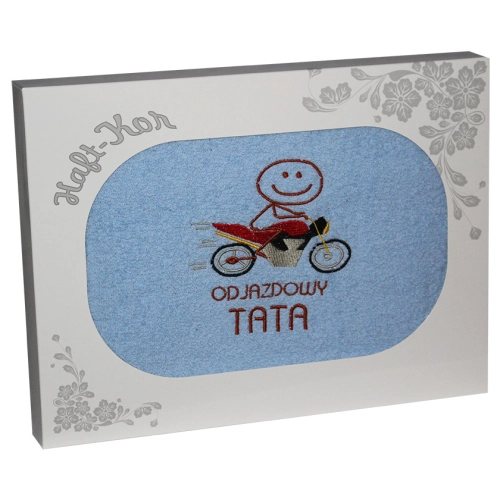 RĘCZNIK Z HAFTEM DLA DZIEŃ OJCA 70x140 NA PREZENT