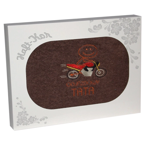 RĘCZNIK Z HAFTEM DLA DZIEŃ OJCA 70x140 NA PREZENT